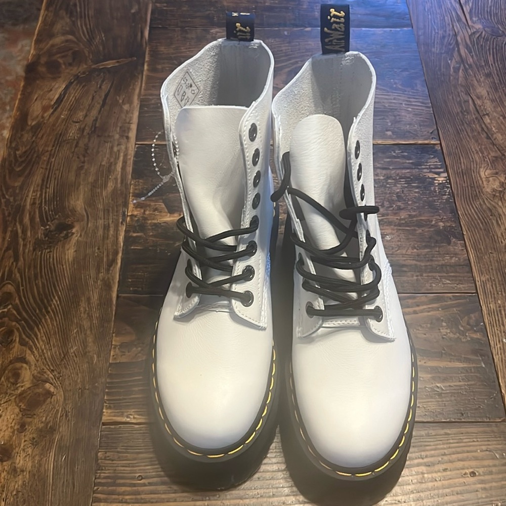White Platform Dr Martens